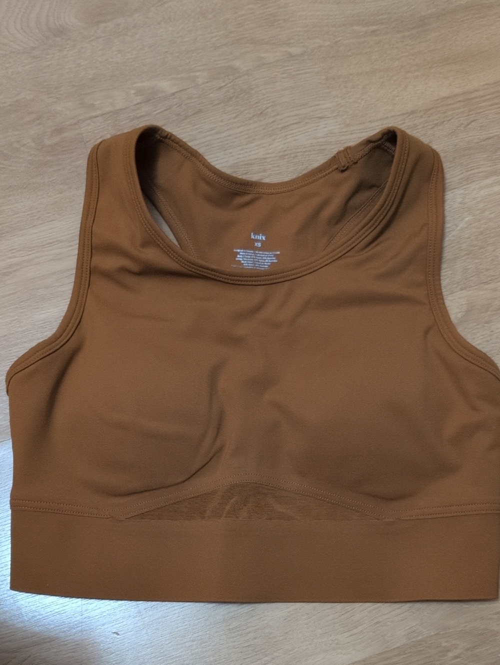 knix Caramel Tank-Style Everyday Crop Bra